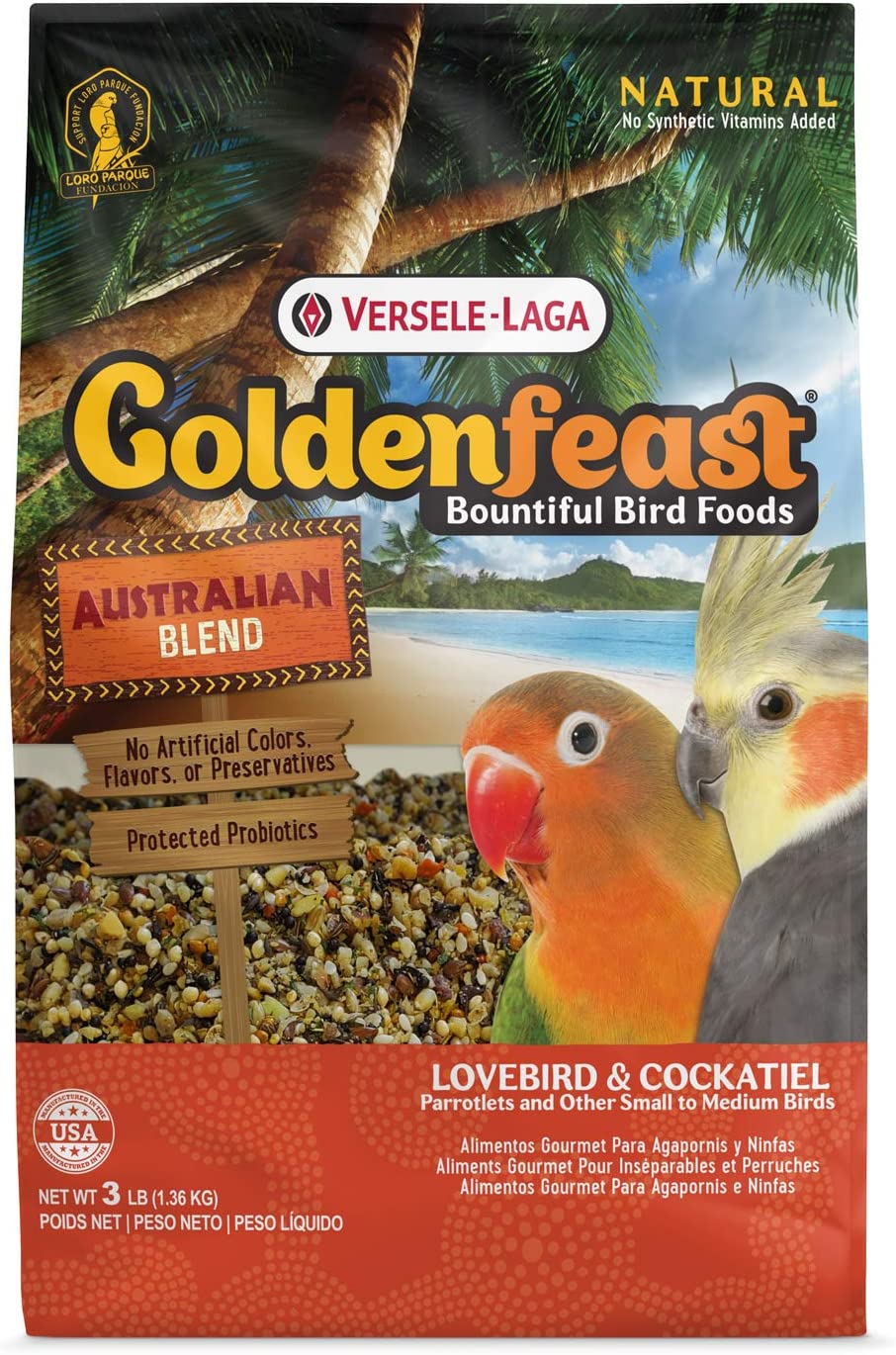 Front of Goldenfeast Australian Blend bag.