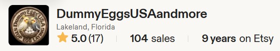 etsy dummyeggsusaandmore store badge