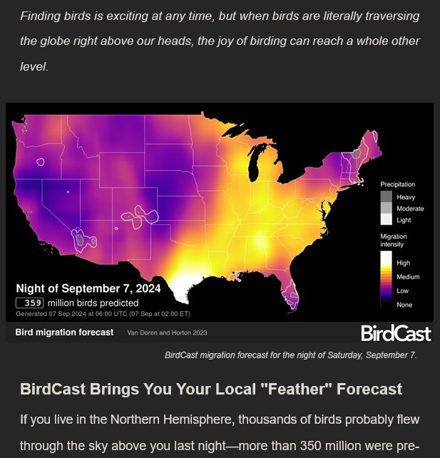 Migratory Bird Viewing Maps